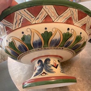 Tabletops Unlimited Deruta Serving Bowl New W/O tags